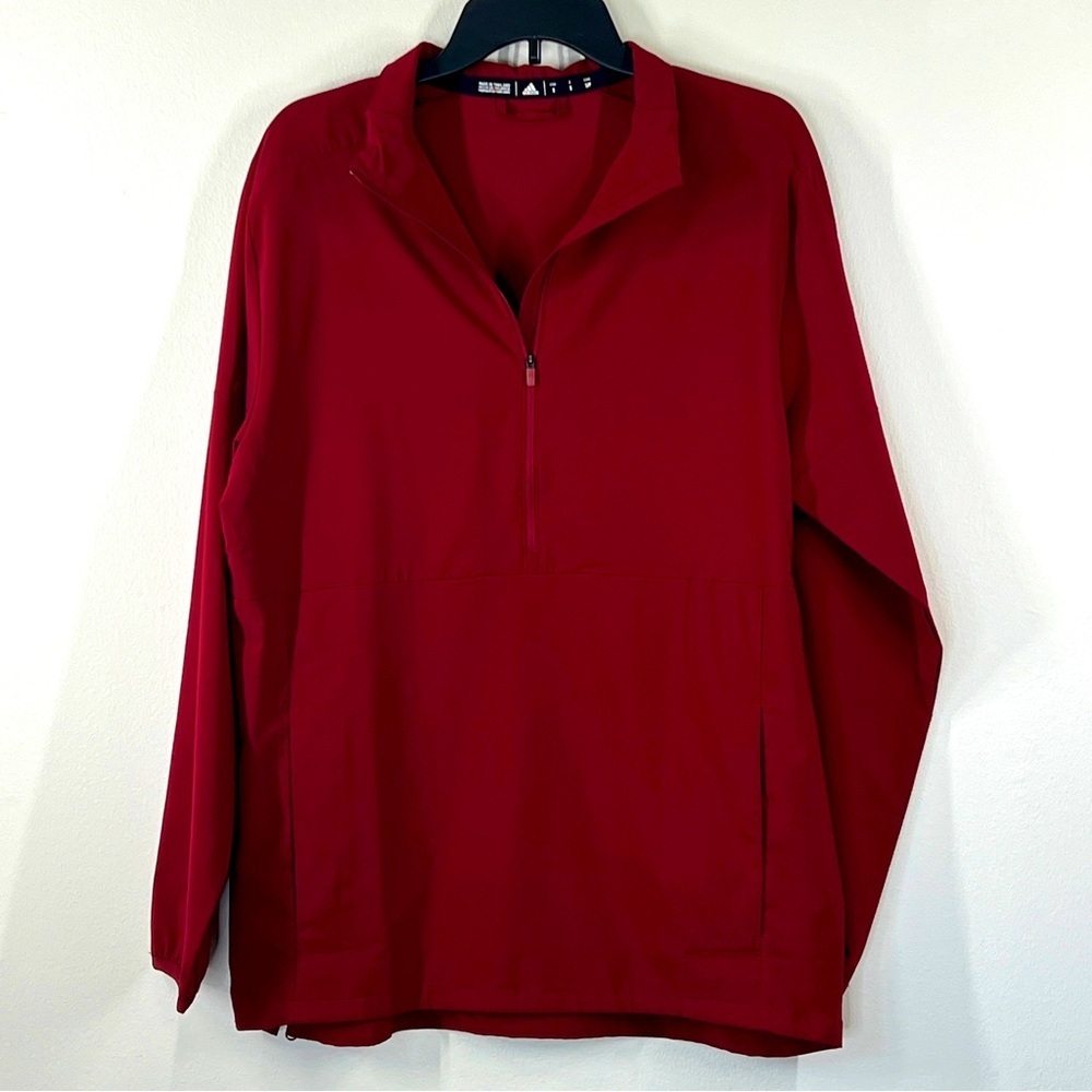 ADIDAS W size S Ling Sleeve Quarter Zip Pullover Lightweight Running Jacket